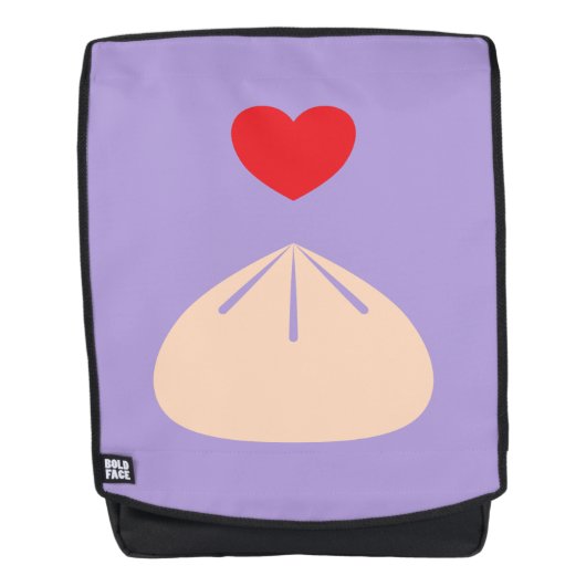 Dumpling Liebe Ube Backpack Rucksack (Vorderseite)
