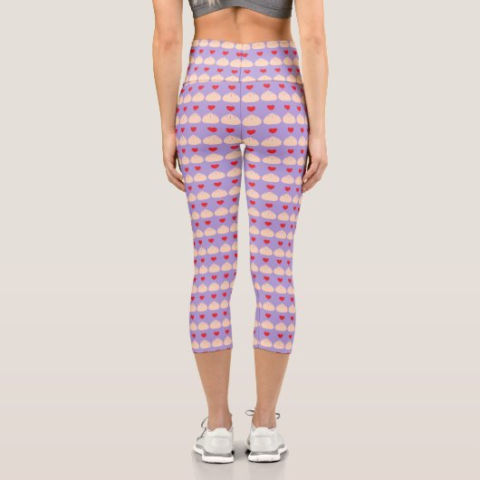 Dumpling Liebe Ube High Waisted Capris (Rückseite)