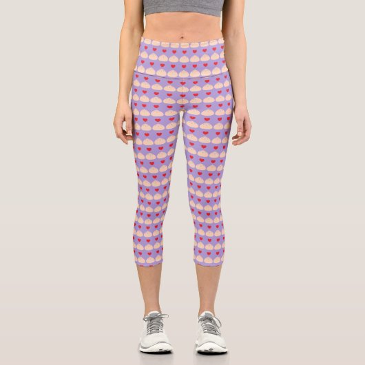 Dumpling Liebe Ube High Waisted Capris (Vorderseite)