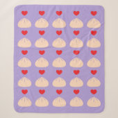 Dumpling Liebe Ube Medium Sherpa Blanket Sherpadecke (Vorderseite)