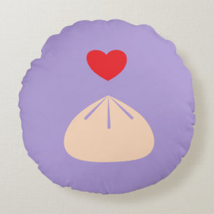 Dumpling Liebe Ube Rundkissen Rundes Kissen