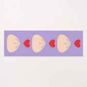 Dumpling Liebe Ube Yoga Mat Yogamatte (Vorderseite (Horizontal))