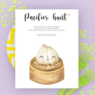 Dumpling - Schnuller Jagd Baby Dusche Spiel Poster