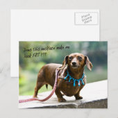 Dumpling Shows ihrer Edelsteine Postkarte (Vorne/Hinten)