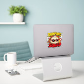 Dumpling Squad Retro-Comic-Pop-Art-Foodie-Dim-Sum Aufkleber (Laptop auf Schreibtisch)