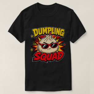 Dumpling Squad Retro-Comic-Pop-Art-Foodie-Dim-Sum T-Shirt
