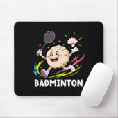 Dumplings Play Badminton Chopstick Wrap Cuisine Sp Mousepad (Mit Mouse)