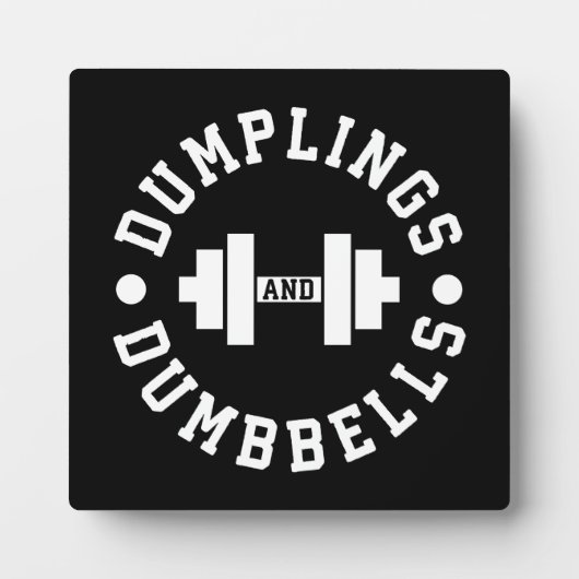 Dumplings und Dumbells - Kuscheln - Funny Novelty Fotoplatte (Vorderseite)