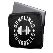Dumplings und Dumbells - Kuscheln - Funny Novelty Laptopschutzhülle (Vorderseite Links)