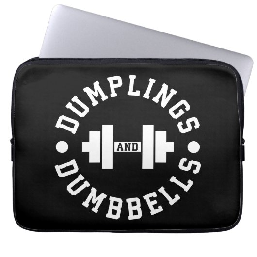 Dumplings und Dumbells - Kuscheln - Funny Novelty Laptopschutzhülle (Vorderseite)