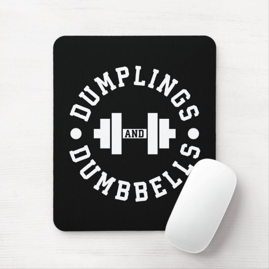Dumplings und Dumbells - Kuscheln - Funny Novelty Mousepad (Mit Mouse)