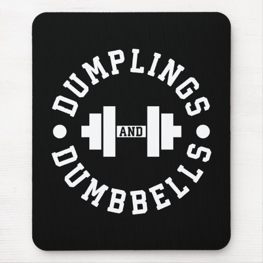 Dumplings und Dumbells - Kuscheln - Funny Novelty Mousepad (Vorne)