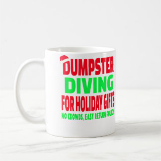 Dumpster Diving Christmas Santa Hat Kaffeetasse