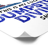 Dumpster Diving, Thrift Shop Funny Thrifting Zitat Poster (Ecke)