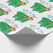 Dumpster-Feuer Dies ist fein Feuer Gewähr 2020 Ist Geschenkpapier (Ecke)