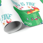 Dumpster-Feuer Dies ist fein Feuer Gewähr 2020 Ist Geschenkpapier (Rolleneckpunkt)