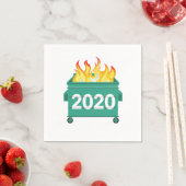 Dumpster Fire 2020 lustiges Neujahr Serviette (Beispiel)