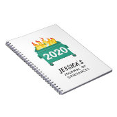 Dumpster Fire 2020 personalisierte lustige Zeitsch Notizblock (Rechte Seite)