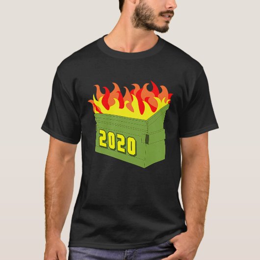 Dumpster Fire 2020 Worst Year Ever T-Shirt (Vorderseite)
