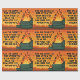 Dumpster Fire Gift Wrap Geschenkpapier
