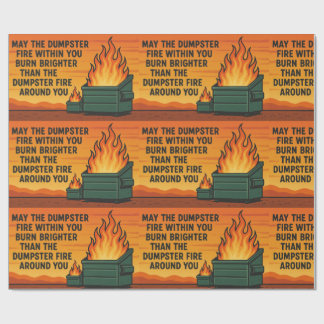 Dumpster Fire Gift Wrap Geschenkpapier