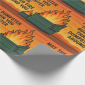 Dumpster Fire Gift Wrap Geschenkpapier (Ecke)