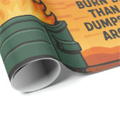 Dumpster Fire Gift Wrap Geschenkpapier (Rolleneckpunkt)