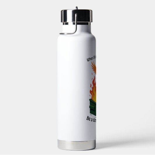 Dumpster Fire Phoenix Trinkflasche (rechts)