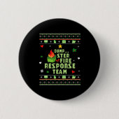 Dumpster Fire Resnse Team Chaos Ugly Sweater Cute Button (Vorderseite)
