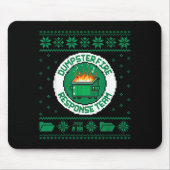 Dumpster Fire Resnse Team Chaos Ugly Sweater Cute Mousepad (Vorne)