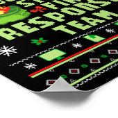 Dumpster Fire Resnse Team Chaos Ugly Sweater Cute  Poster (Ecke)