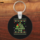 Dumpster Fire Resnse Team Chaos Ugly Sweater Cute  Schlüsselanhänger (Vorderseite)