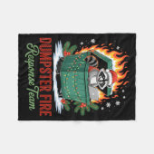 Dumpster Fire Resnse Team Leader Christmas Fleecedecke (Vorderseite (Horizontal))