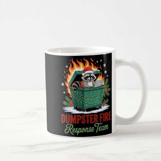 Dumpster Fire Resnse Team Leader Christmas Kaffeetasse (Rechts)