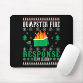 Dumpster Fire Resnse Team Leader Christmas Ugly Sw Mousepad (Mit Mouse)
