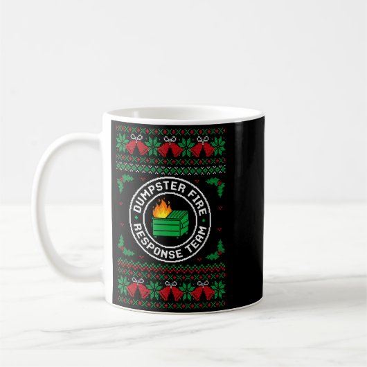 Dumpster Fire Resnse Team Ugly Christmas Sweater X Kaffeetasse (Links)