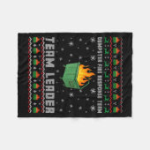 Dumpster Fire Resnse Team Ugly Christmas Sweaters Fleecedecke (Vorderseite (Horizontal))