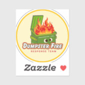 Dumpster Fire Response Team Aufkleber (Blatt)