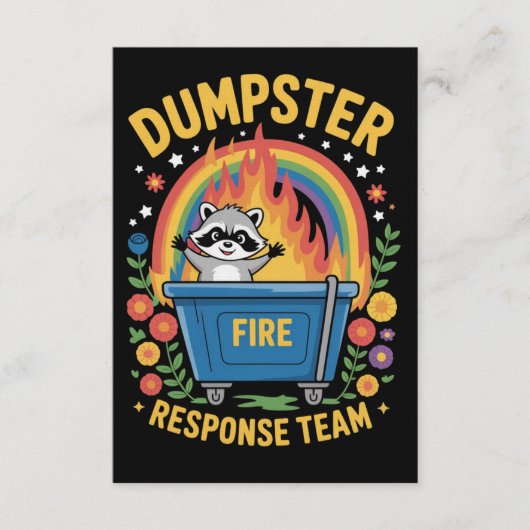 Dumpster Fire Response Team Sarcasm Meme Funny Einladung (Vorderseite)