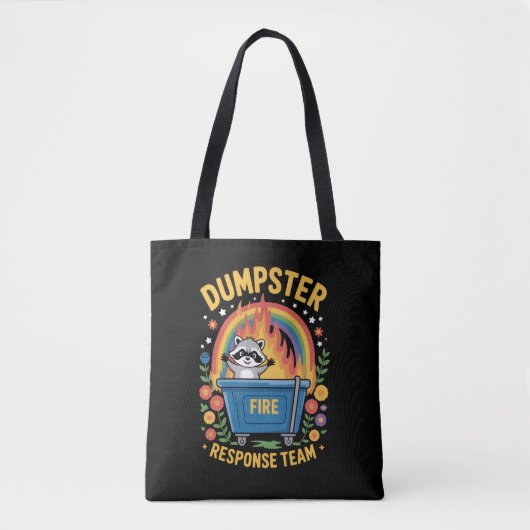 Dumpster Fire Response Team Sarcasm Meme Funny Tasche (Vorderseite)