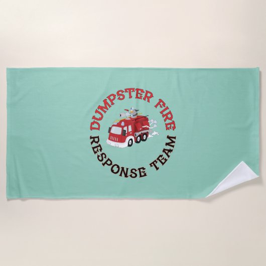 Dumpster Fire Response Team Strandtuch (Vorderseite)