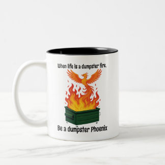 Dumpster Phoenix-Tasse Zweifarbige Tasse