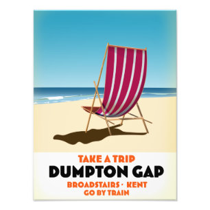 Dumpton Gap Broadstairs Kent Plakat am Meer Fotodruck