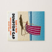 Dumpton Gap Broadstairs Kent Plakat am Meer Puzzle (Horizontal)