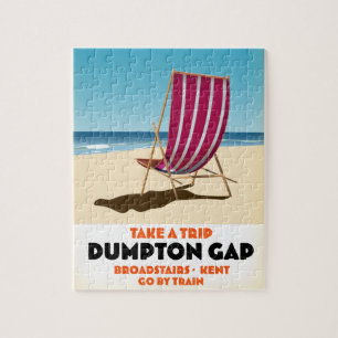 Dumpton Gap Broadstairs Kent Seeblickplakat Puzzle