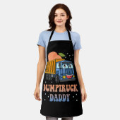 Dumptruck Daddy Retro Groovy Vater Day Constructi Schürze (Getragen)