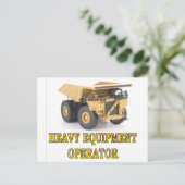 DUMPTRUCK POSTKARTE (Stehend Vorderseite)