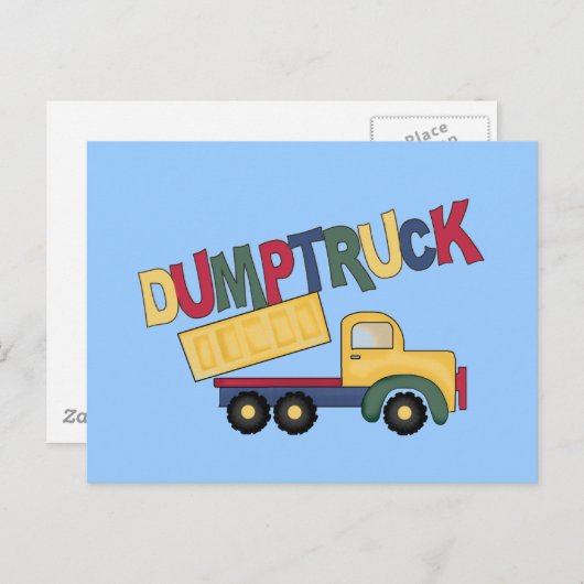 Dumptruck Tshirts und Geschenke Postkarte (Vorne/Hinten)