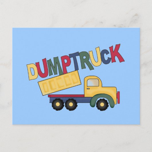 Dumptruck Tshirts und Geschenke Postkarte (Vorderseite)