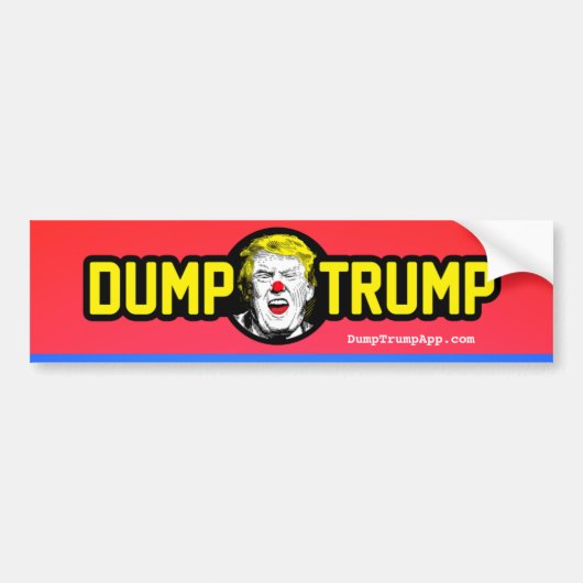 DumpTrump Autoaufkleber (Vorne)